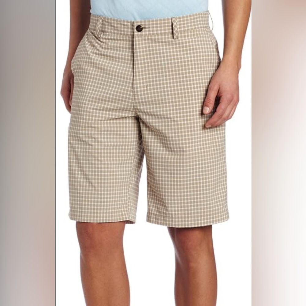 ⛳ Adidas Golf Shorts – Gray Checkered – Size 30 – Like New! 🩳